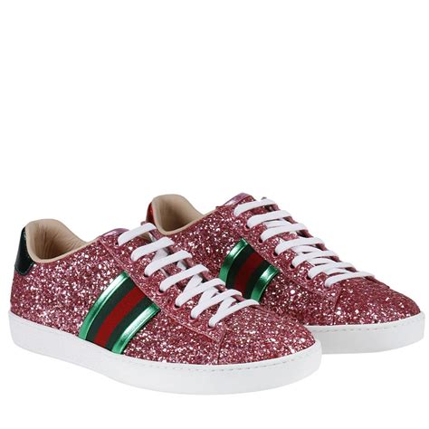 neon pink gucci tennis shoes|Sneakers for Women .